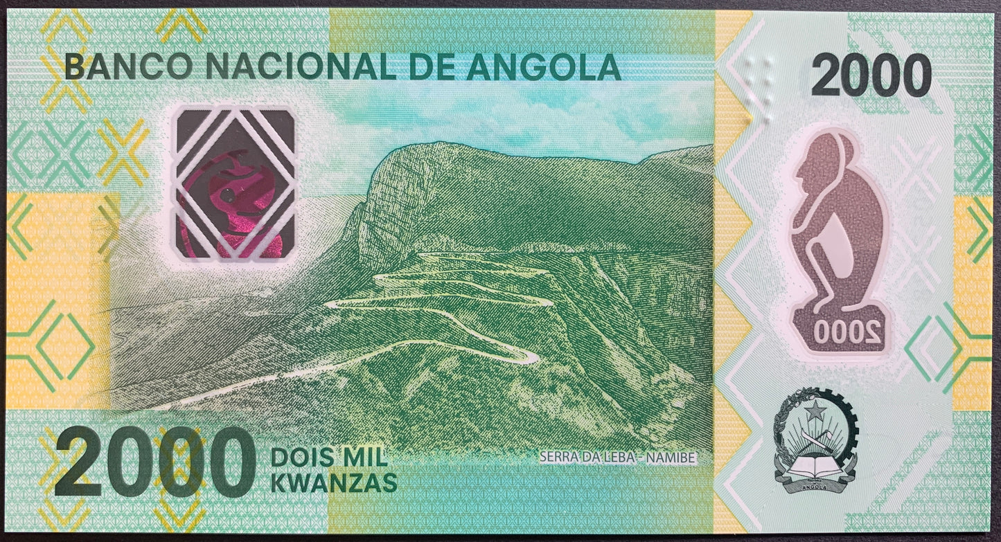 Angola 2000 Kwanzas 2020 P-163 UNC