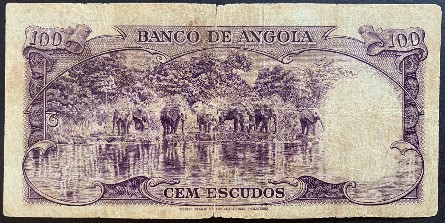 Angola 100 Escudos 1956 P-89 F