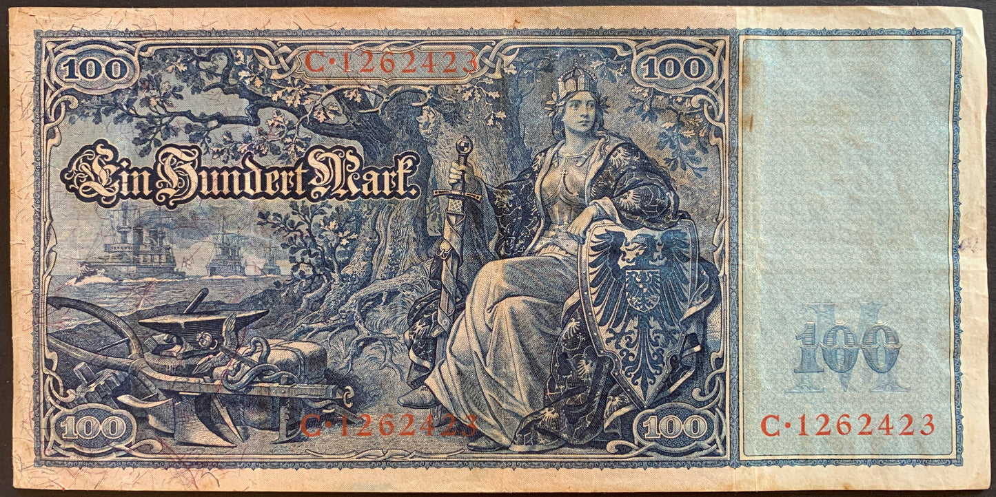 Germany 100 Mark 1908 P-35 VF