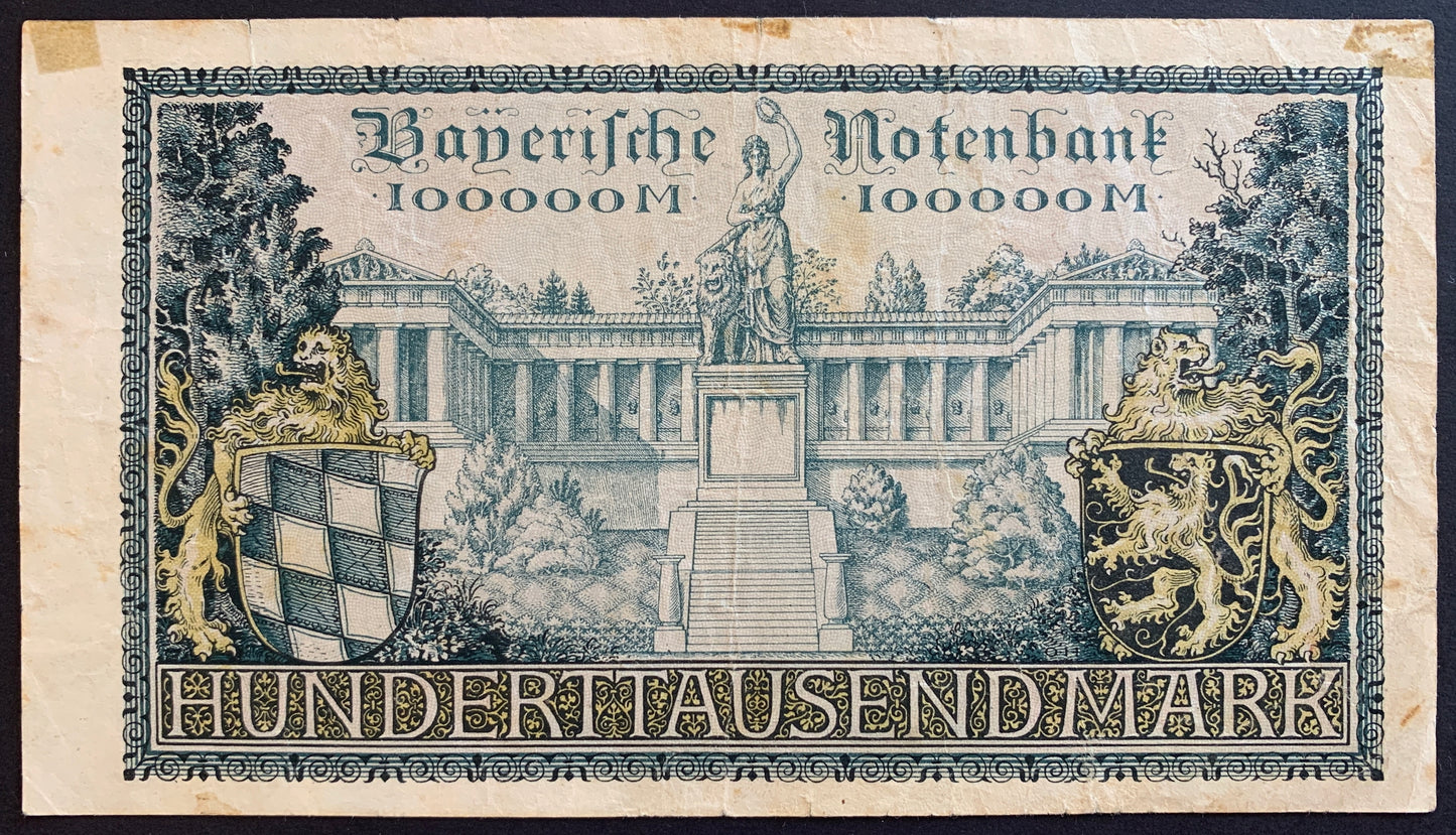 Germany 100 000 Mark 1923 P-S928 F