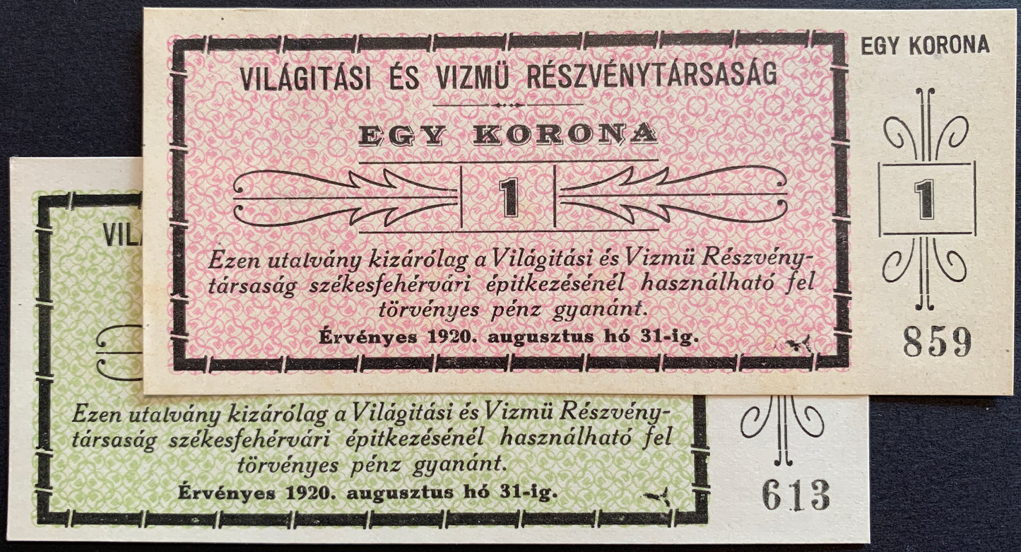 Hungary Local Voucher Set (Székesfehérvár)