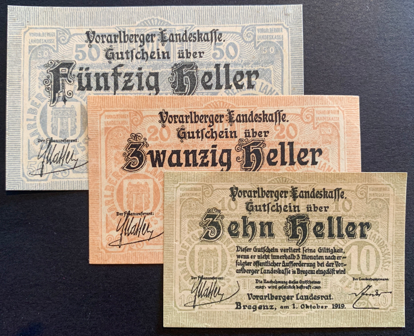 Austria, Vorarlberg Heller Set