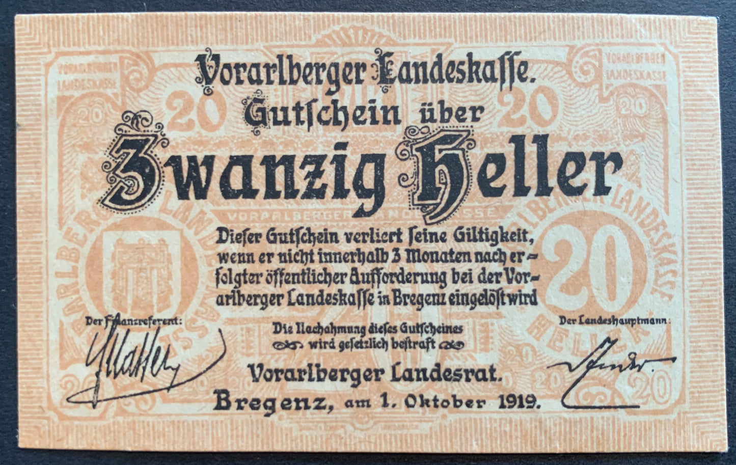 Austria, Vorarlberg Heller Set
