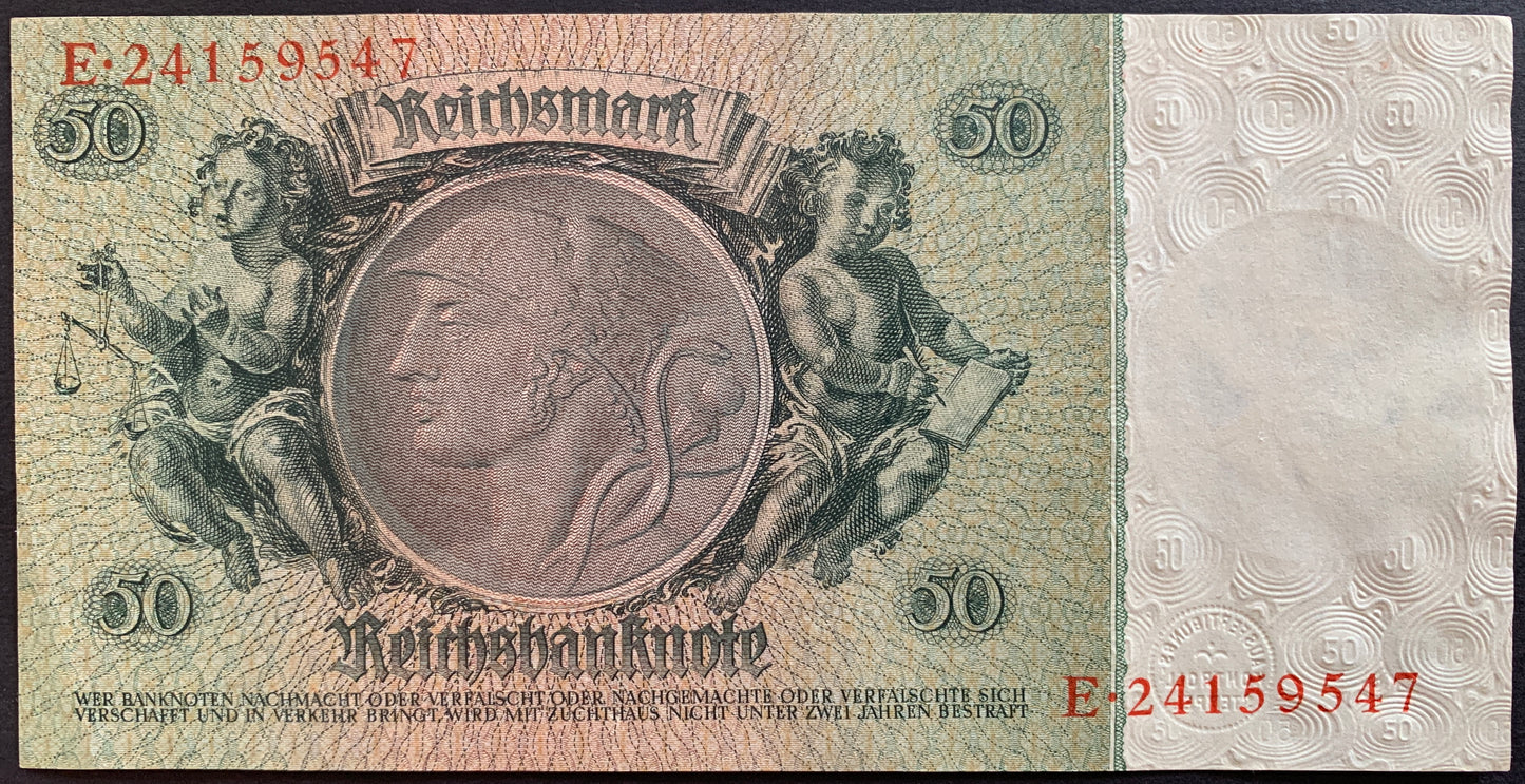 Germany 50 Reichsmark 1933 P-182 EF+