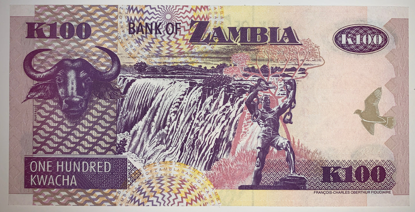 Zambia 100 Kwacha 2006 P-38f UNC