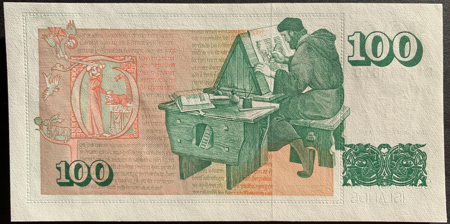 Iceland 100 Krónur ND (1981-1986) P-50 UNC Consecutive Banknote Pair