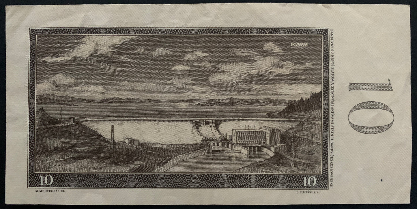 Czechoslovakia 10 Korun 1960 P-88g VF