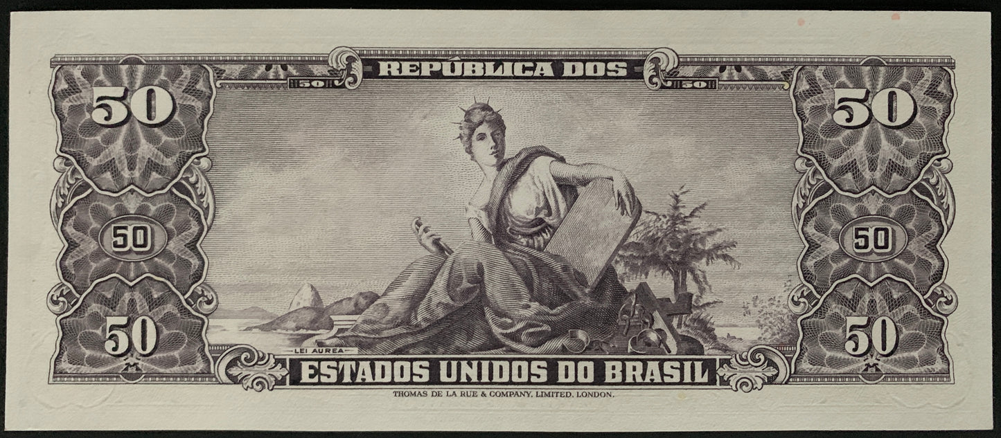 Brazil 50 Cruzeiros ND (1960) P-161c AUNC