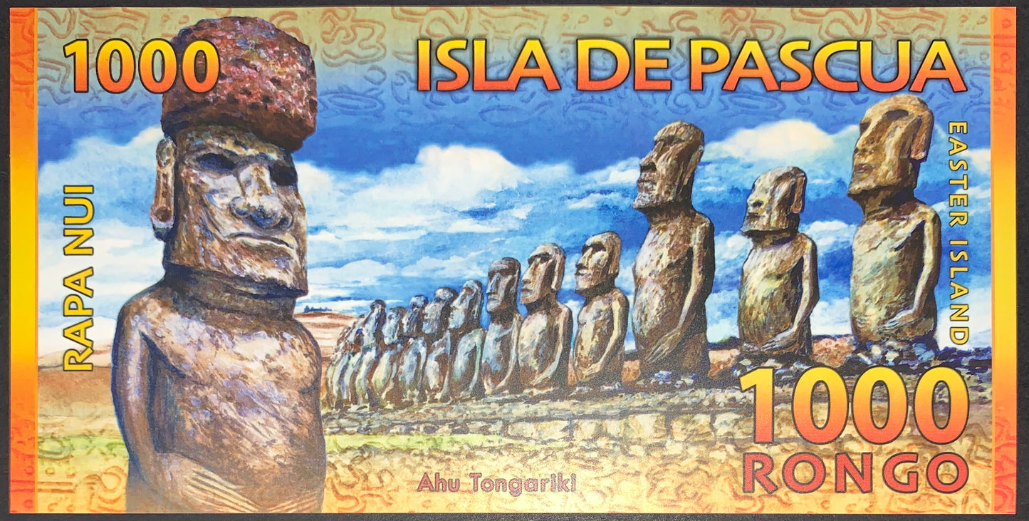 Easter Island UNC Rongo Banknote Pair
