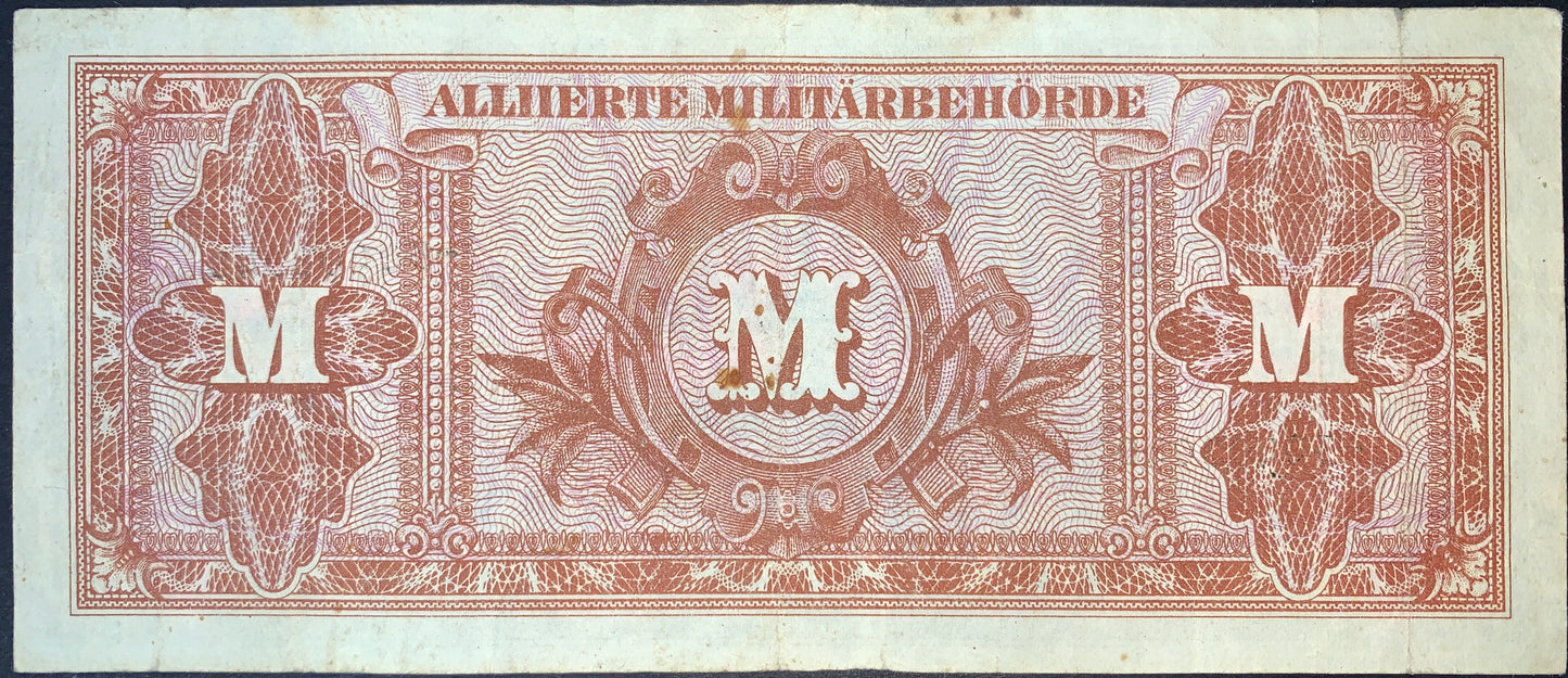 Germany Emergency Occupation Currency | WWII Allied Military Authority Banknote Pair