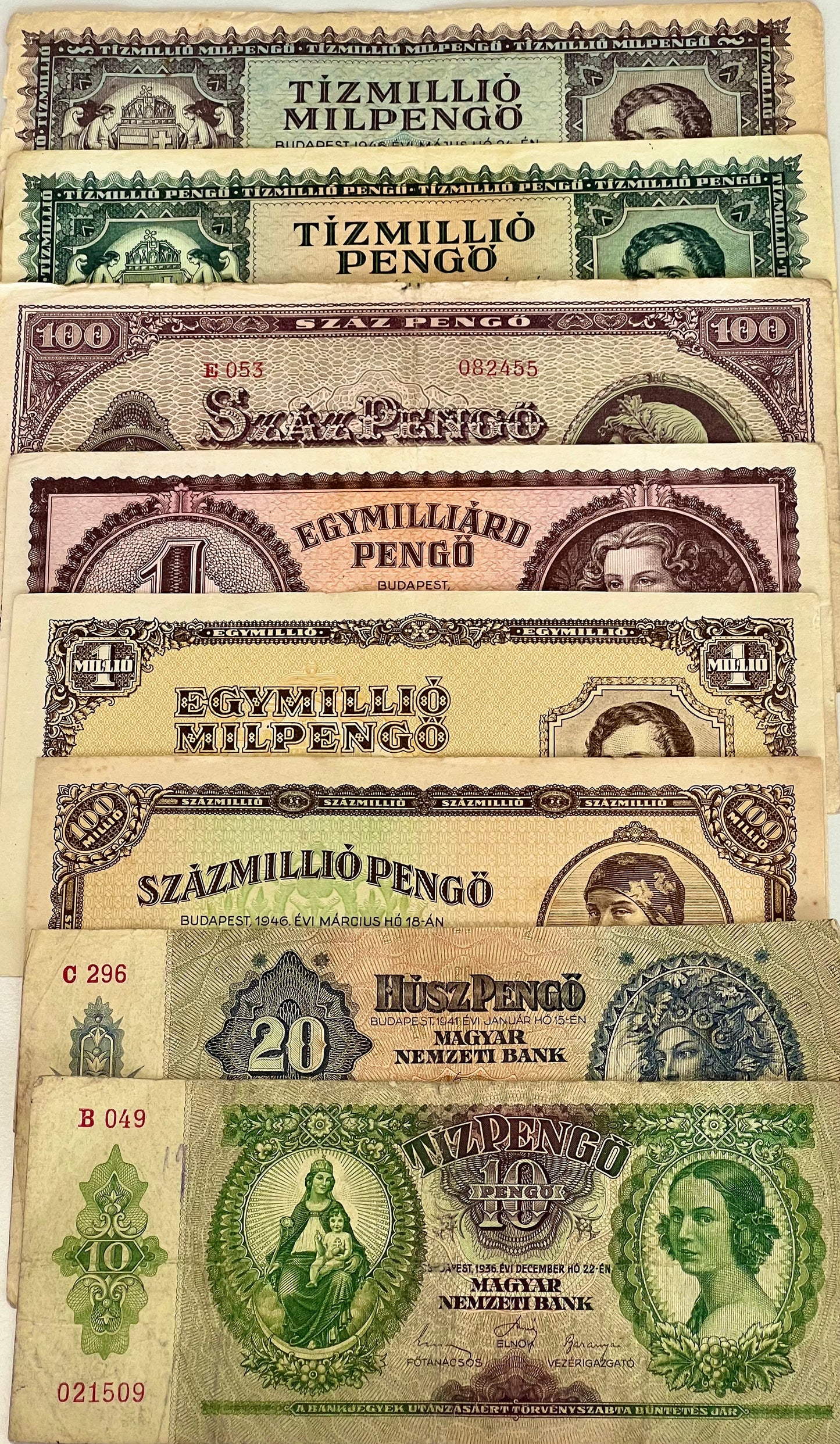 Starter Pack - Hungary Pengo World War II and Inflation Era Collection Pack