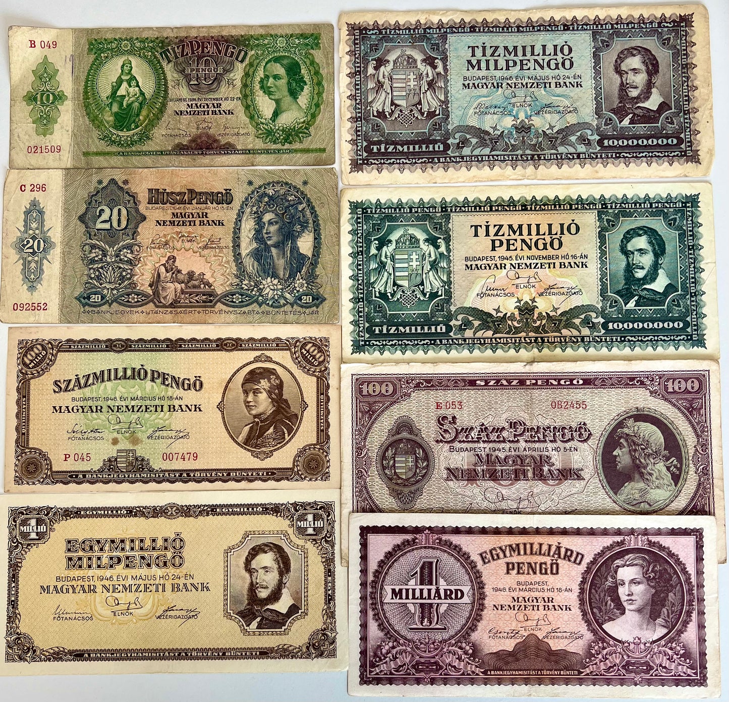 Starter Pack - Hungary Pengo World War II and Inflation Era Collection Pack
