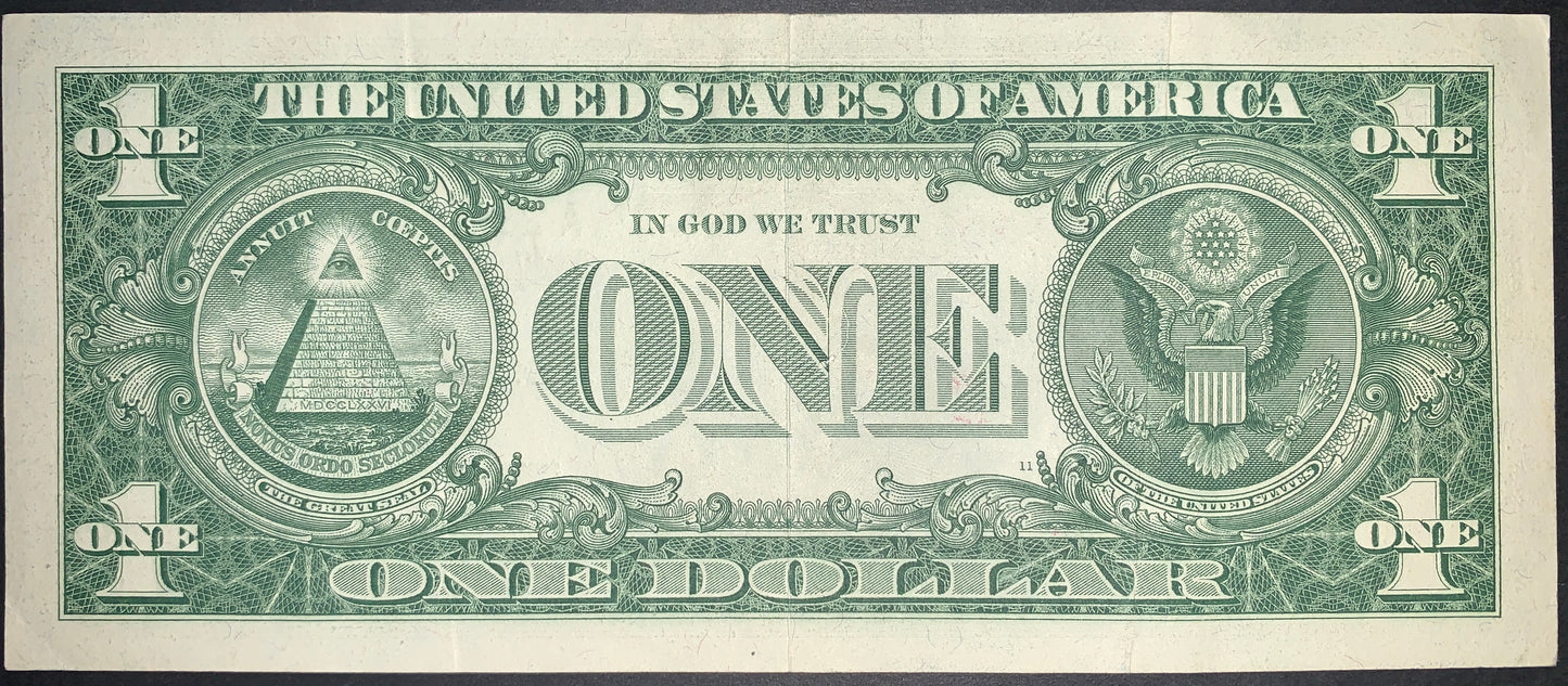 bavk of US 1 Dollar 1957 P-419 VF collectible vintage american banknote