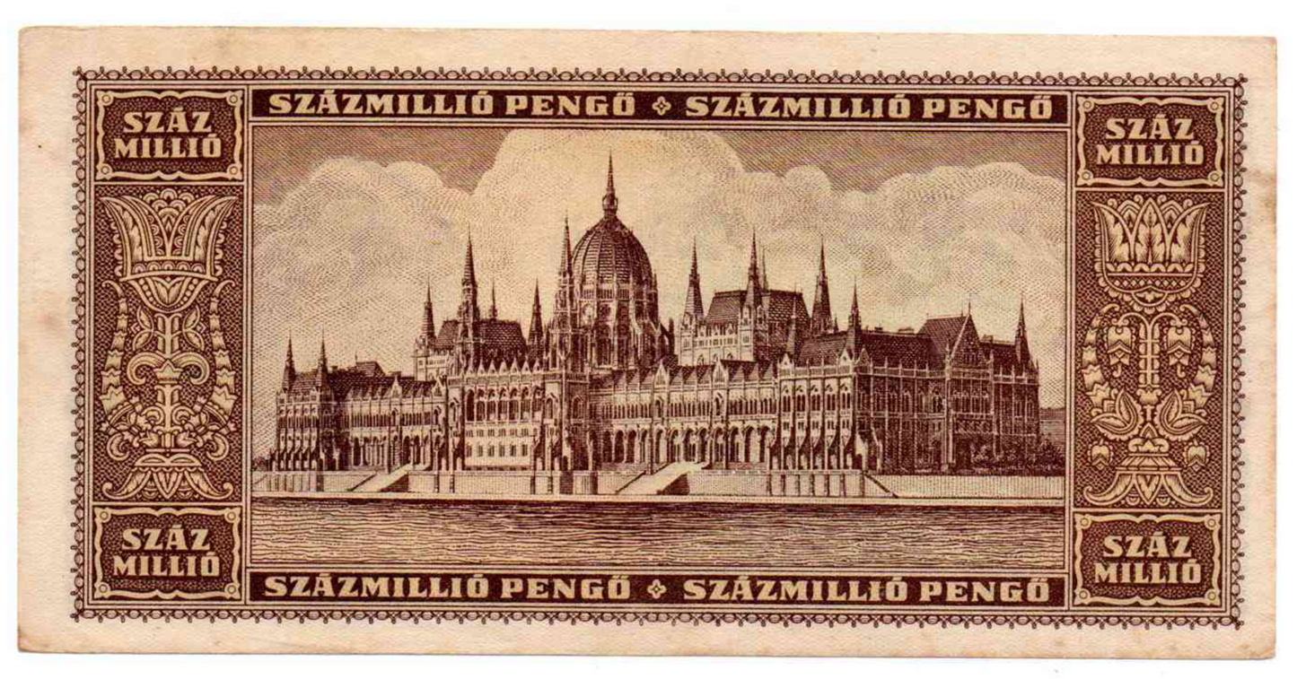 Hungary 100 Millió Pengő 1946 (100,000,000 Pengos) P-124