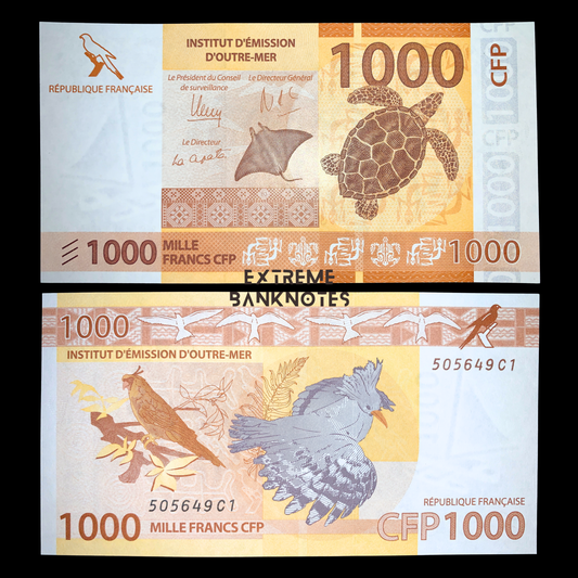 1000 Francs CFP ND (2014) P-106a AUNC