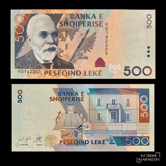 Albania 500 Lekë 2015 P-72b AUNC – front and back