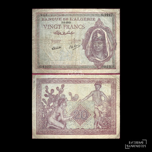 Algeria 20 Francs 1945
