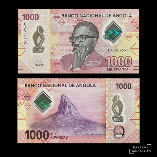 Angola 1000 Kwanzas 2020 P-162 UNC – front and back
