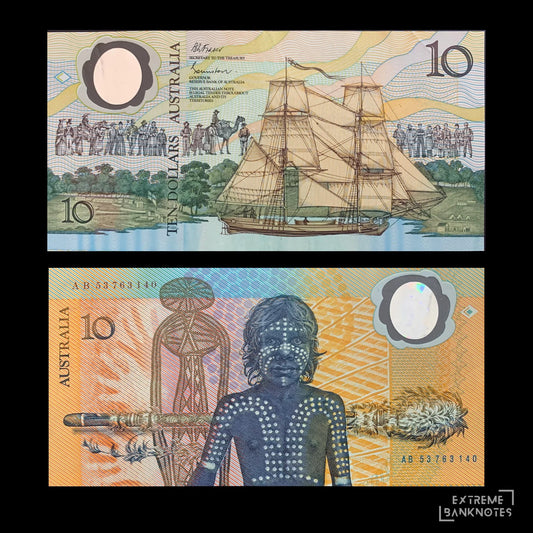 Australia 10 Dollars 1988 P-49 VF – front and back