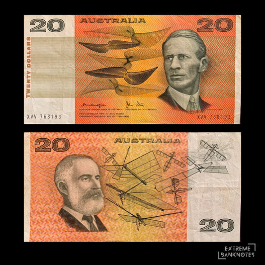 Australia 20 Dollars ND (1979-1982) P-46c VF – front and back