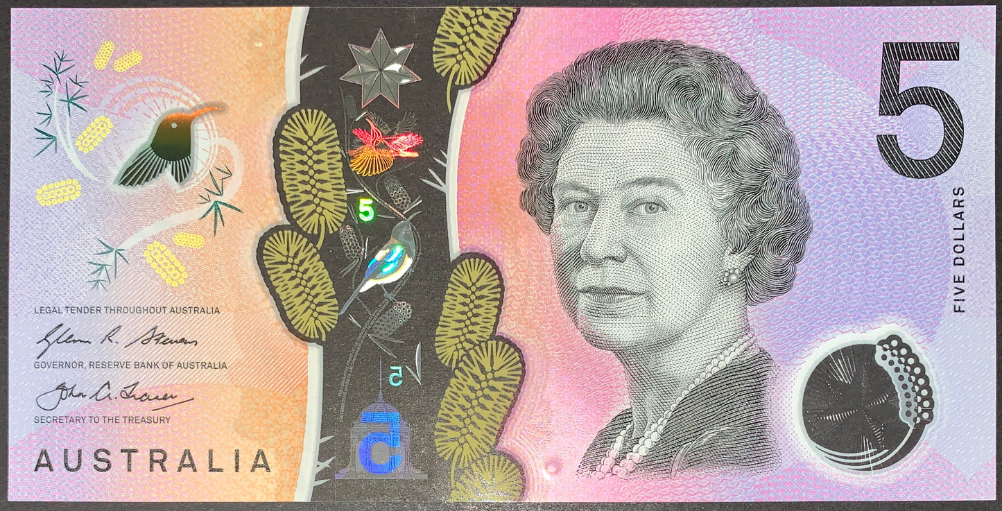 Australia 5 Dollars 2016 P-62a UNC