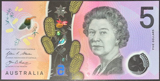 Australia 5 Dollars 2016 P-62a UNC