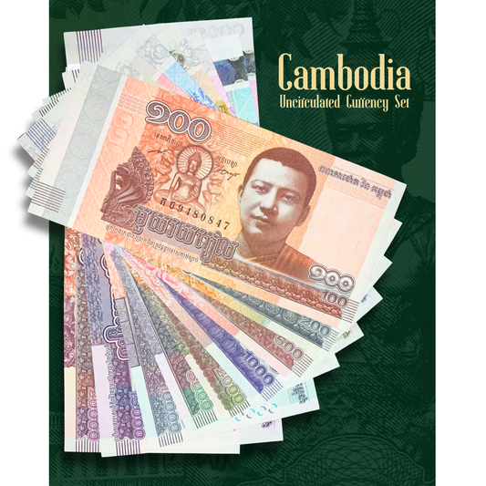 Cambodia UNC Modern Banknote Bundle