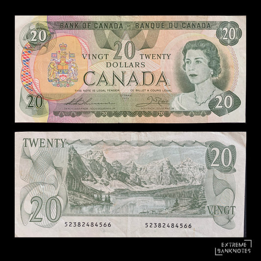 Canada 20 Dollars 1979 P-93c VF+ – front and back