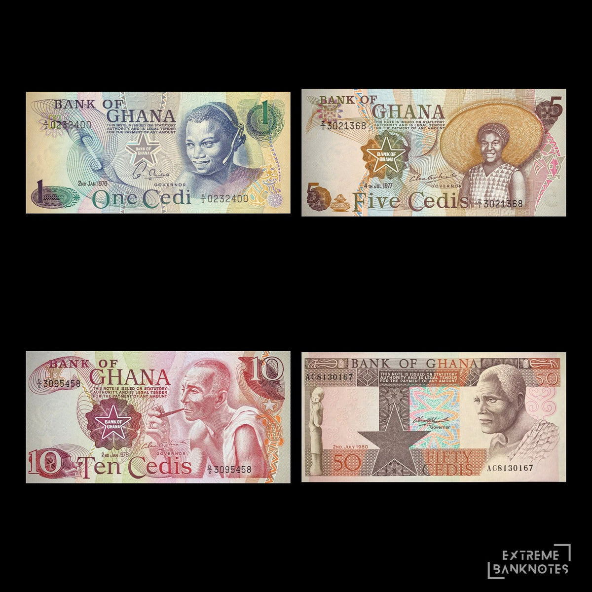 Ghana Cedi UNC Bundle