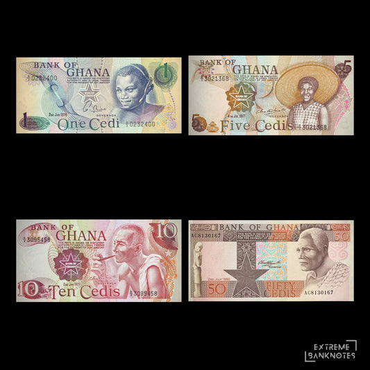 Ghana Cedi UNC Bundle