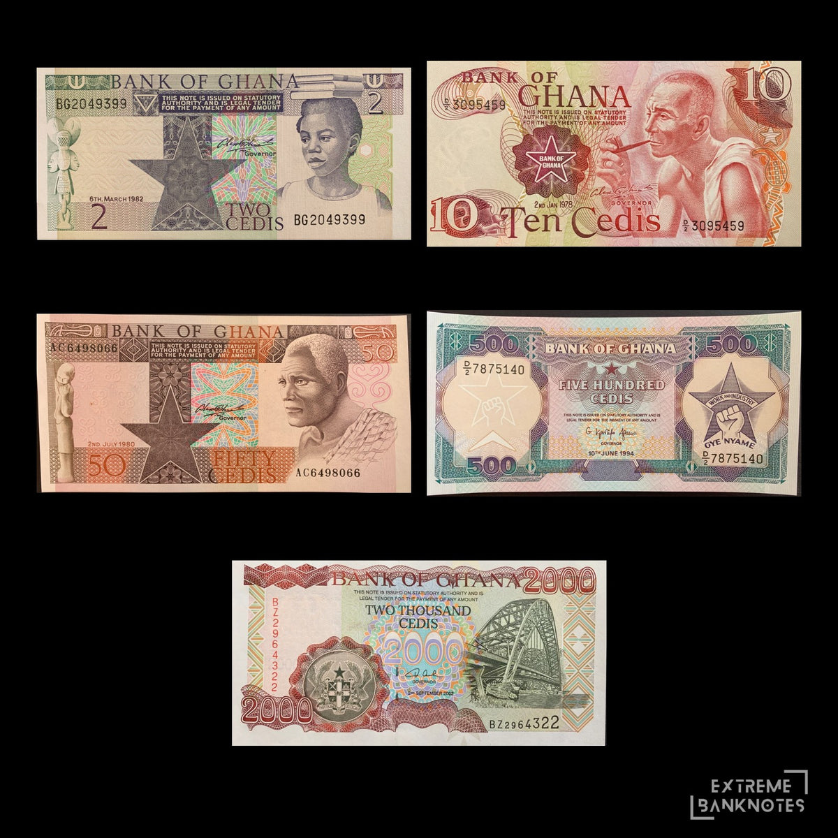 Ghana UNC Bundle