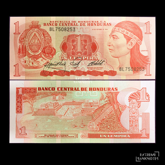 Honduras 1 Lempira 1984 P-68b UNC
