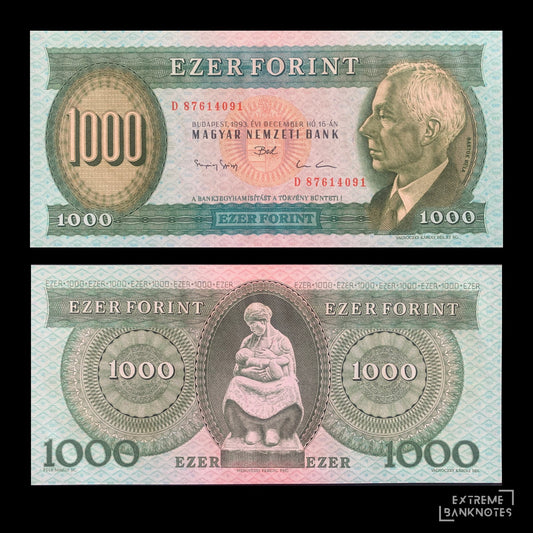 Hungary 1000 Forint 1993 P-176 UNC – front and back