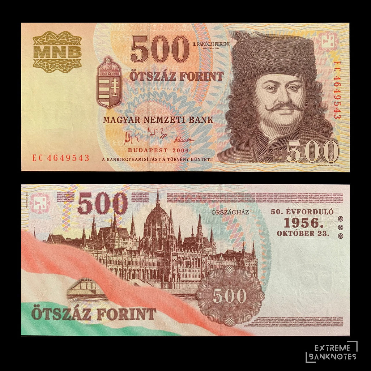 Hungary 500 Forint 2006 P-194 UNC – front and back