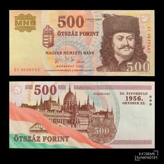 Hungary 500 Forint 2006 P-194 UNC – front and back