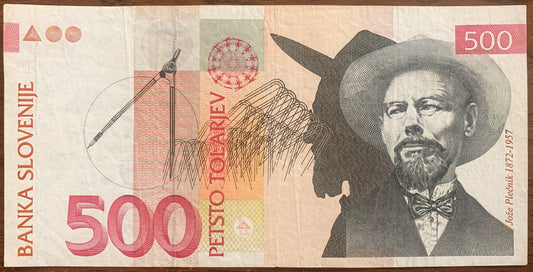 Slovenia 500 Tolarjev 2001 P-16b VF