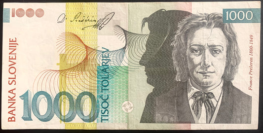 Slovenia 1000 Tolarjev 2003 P-32a VF