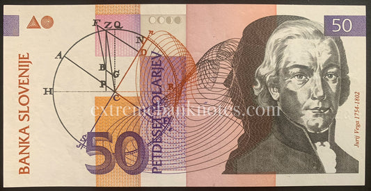 Slovenia 50 Tolarjev 1992 P-13 UNC