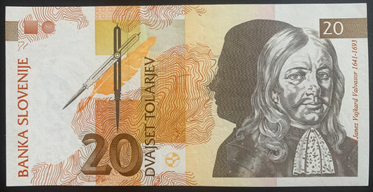 Slovenia 20 Tolarjev 1992 P-12a UNC