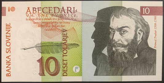 Slovenia 10 Tolarjev 1992 P-11a UNC