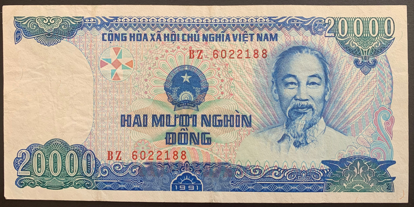 Vietnam 20 000 Dong 1991 P-110 VF