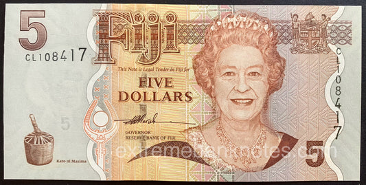 Fiji 5 Dollars ND (2007) P-110 UNC