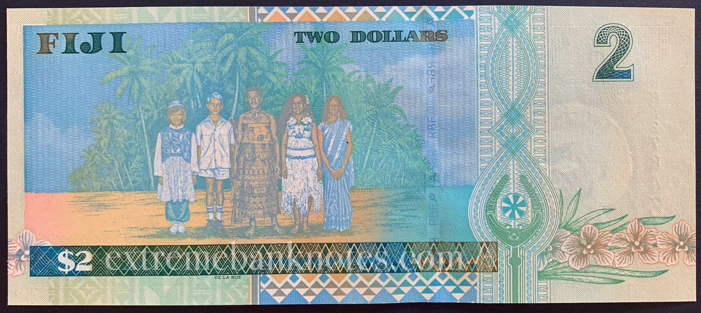 Fiji 2 Dollars ND (2002) P-104 UNC