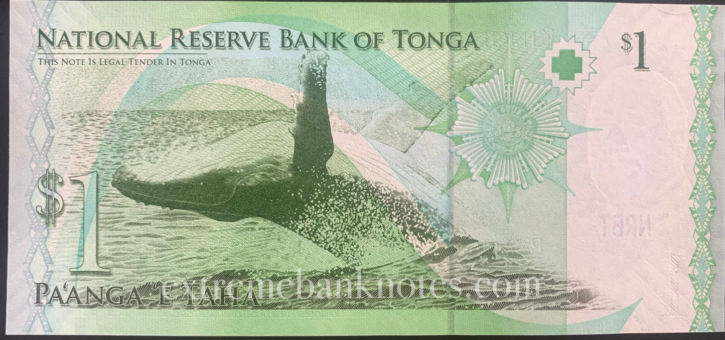 Tonga 1 Pa'anga 2009 P-37 UNC Prefix A