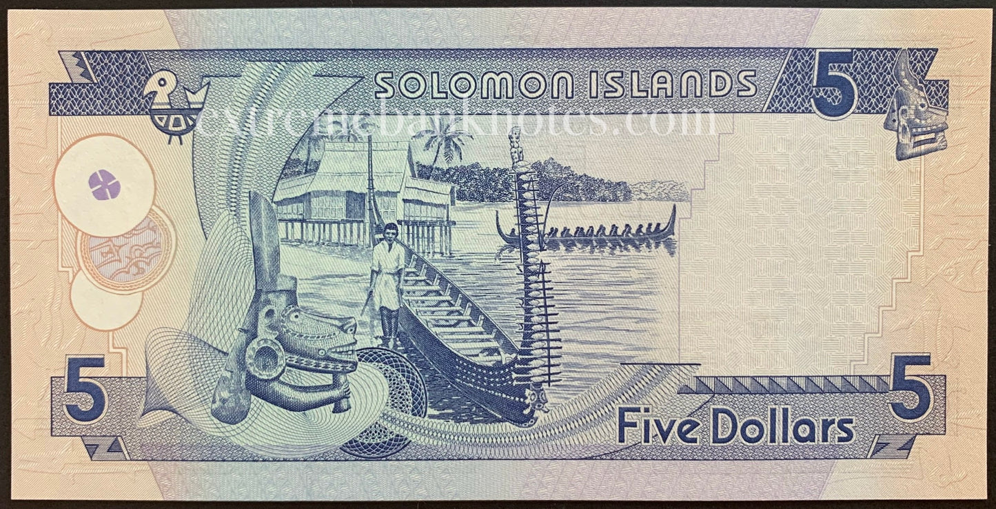 Solomon Islands 5 Dollars ND (2011) P-26c UNC