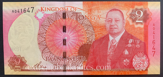 Tonga 2 Pa'anga 2015 P-44 UNC