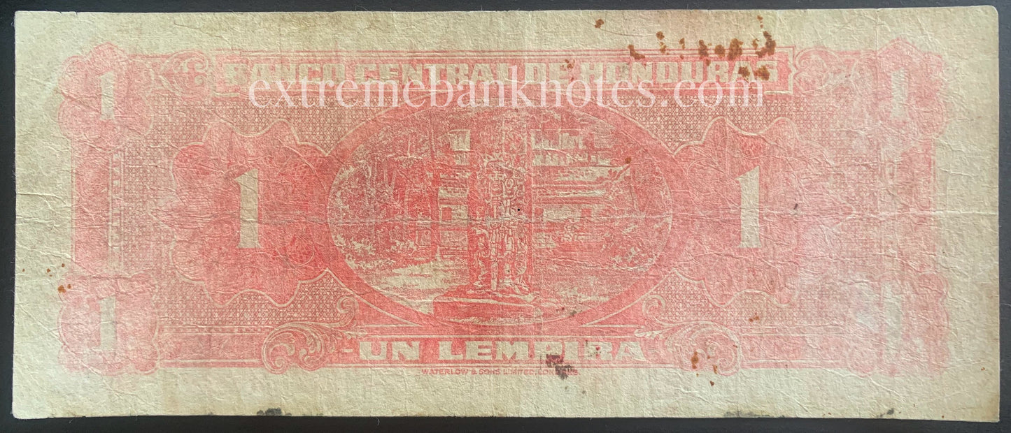 Honduras 1 Lempira 1951 P45b F