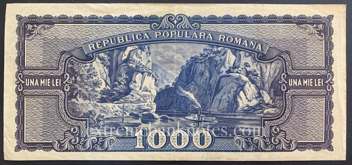 Romania 1000 Lei 1950 P-87 VF