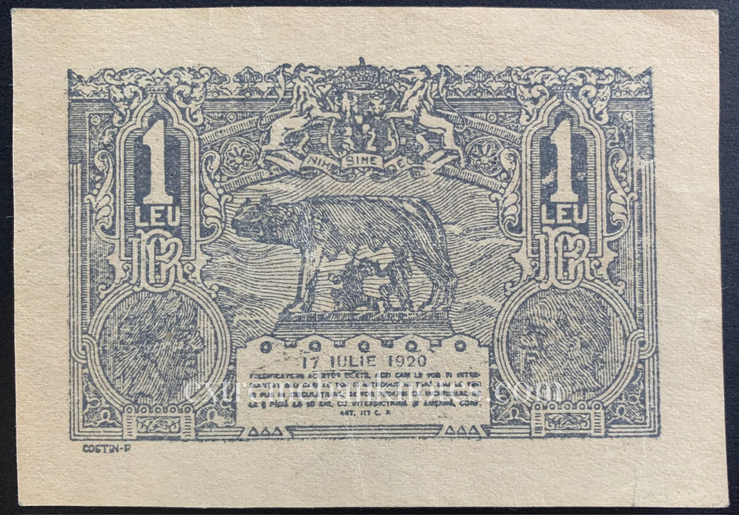 Romania 1 Leu 1920 P-26 XF
