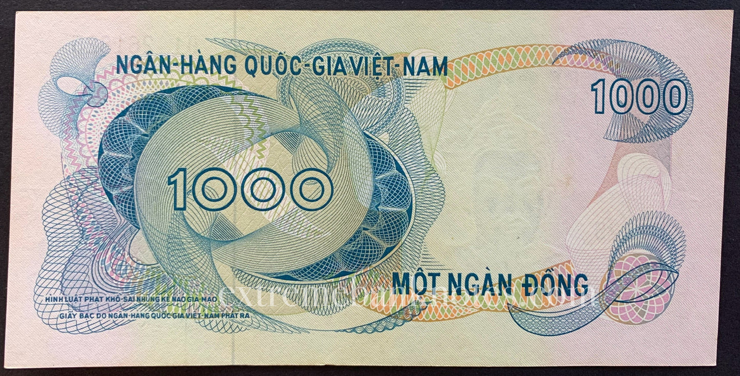 Vietnam 1000 Dong ND (1971) P-29 aUNC